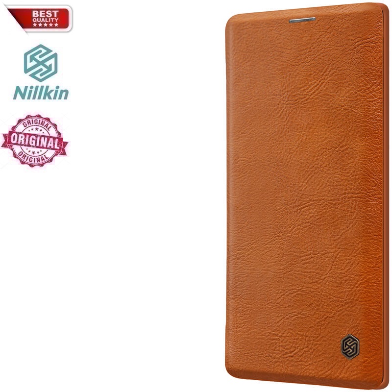 Odinis dėklas Nillkin qin serijos - rudas (GALAXY NOTE 10) Odinis dėklas Nillkin qin serijos - rudas (GALAXY NOTE 10)